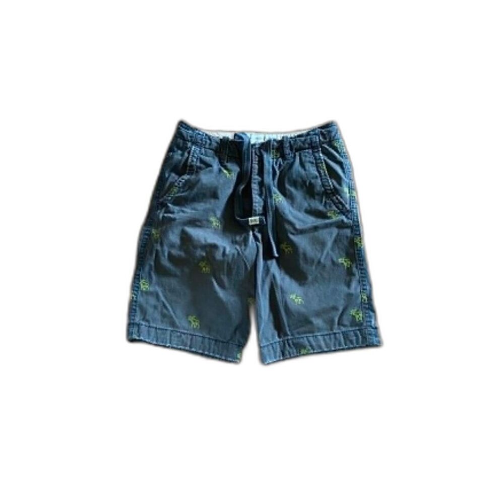 Vintage Abercrombie & Fitch Men's Shorts Green Embroidered Logo Y2K Size 31